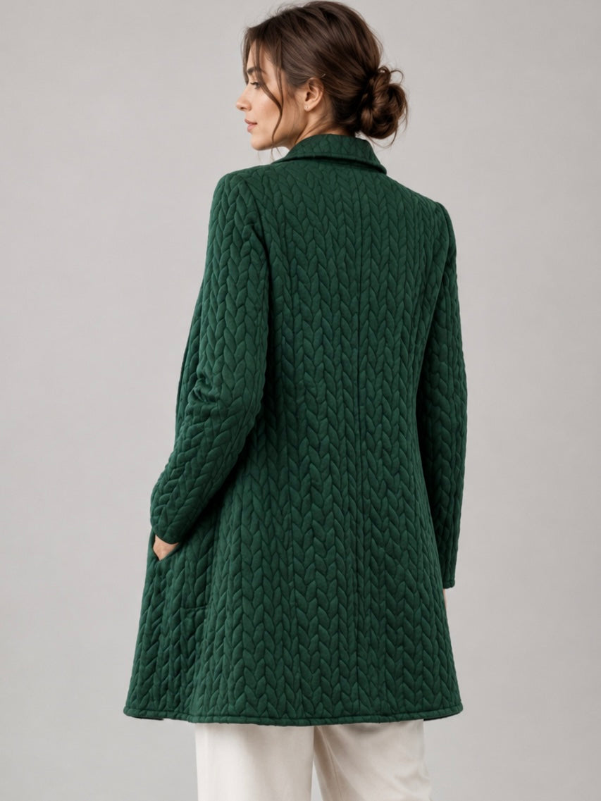 A178 - Chaqueta con Solapa Texturizado
