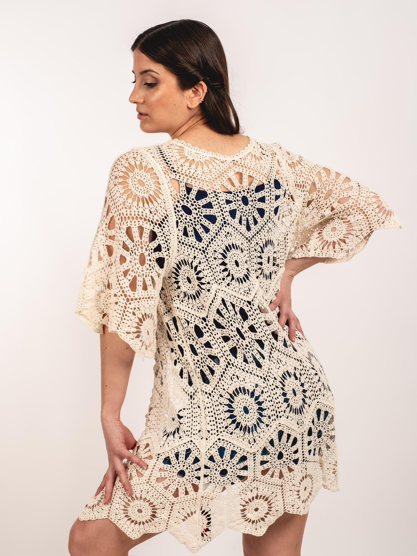 A219 - Tapado de Macramé Largo