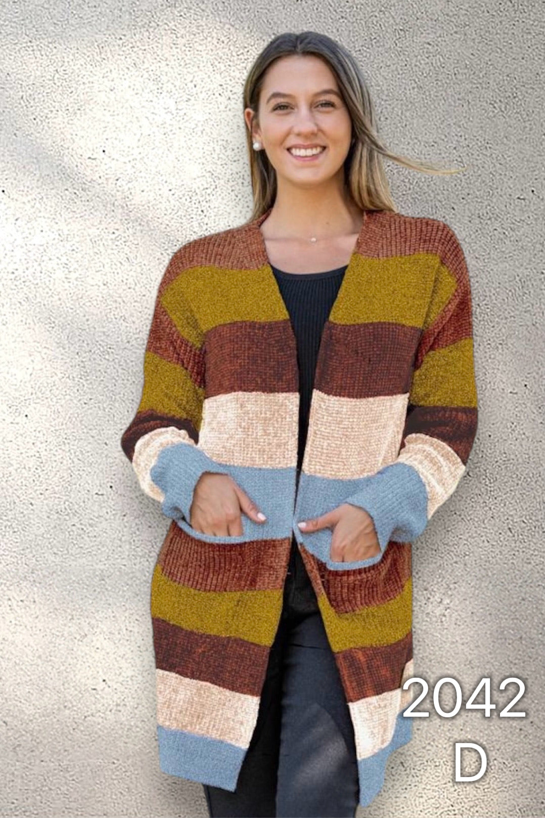 2042 - Chaleco Tapado de Chenille
