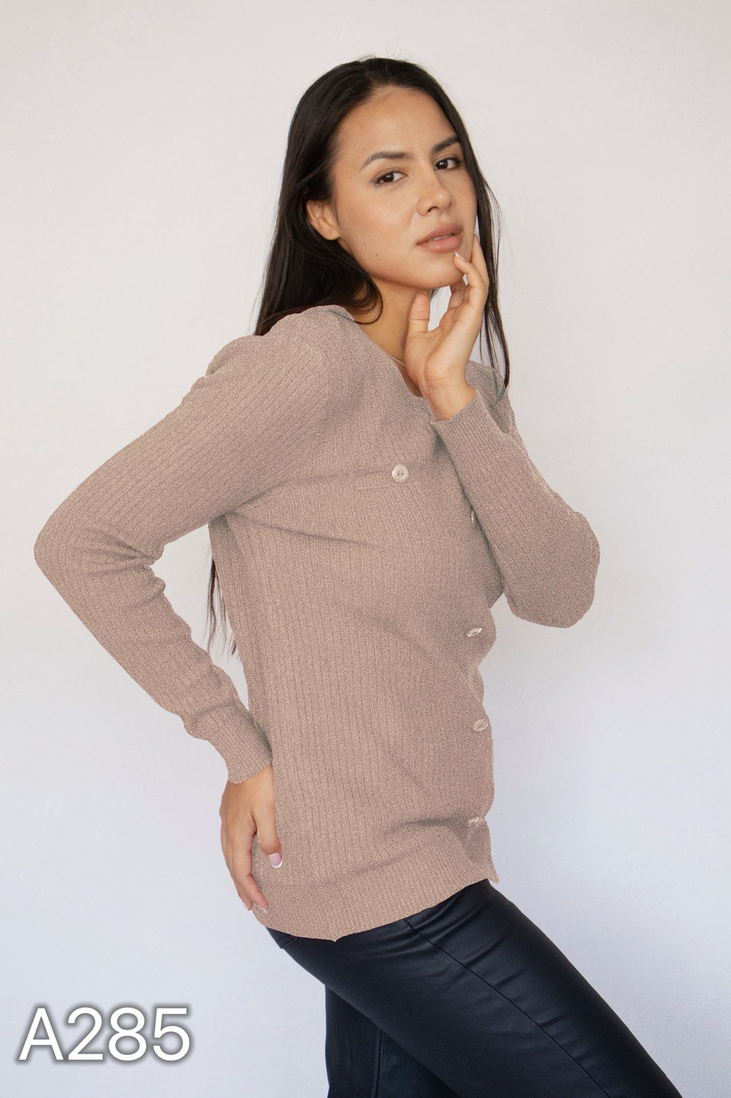 A285 - Sweater de Spandex Cuello