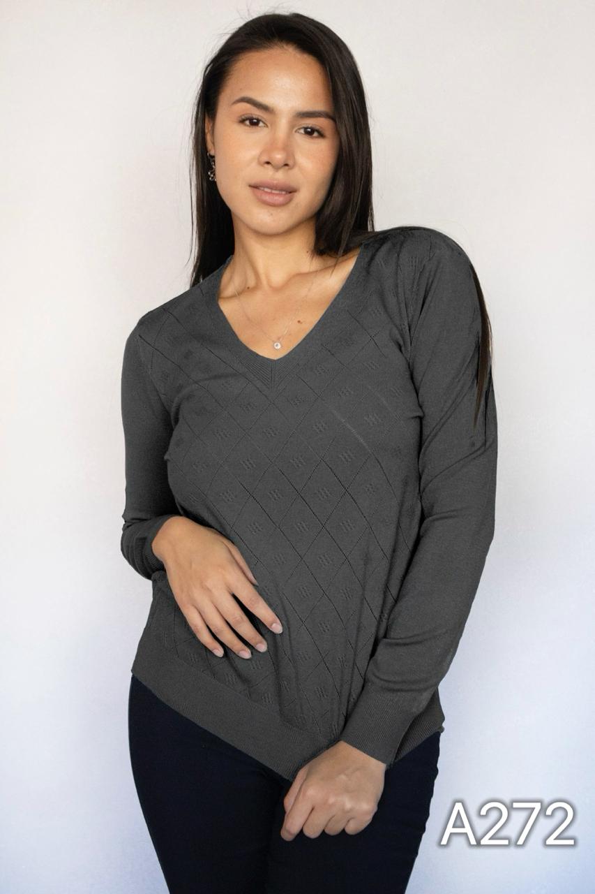A272 -Spandex Cuello V con Diseño