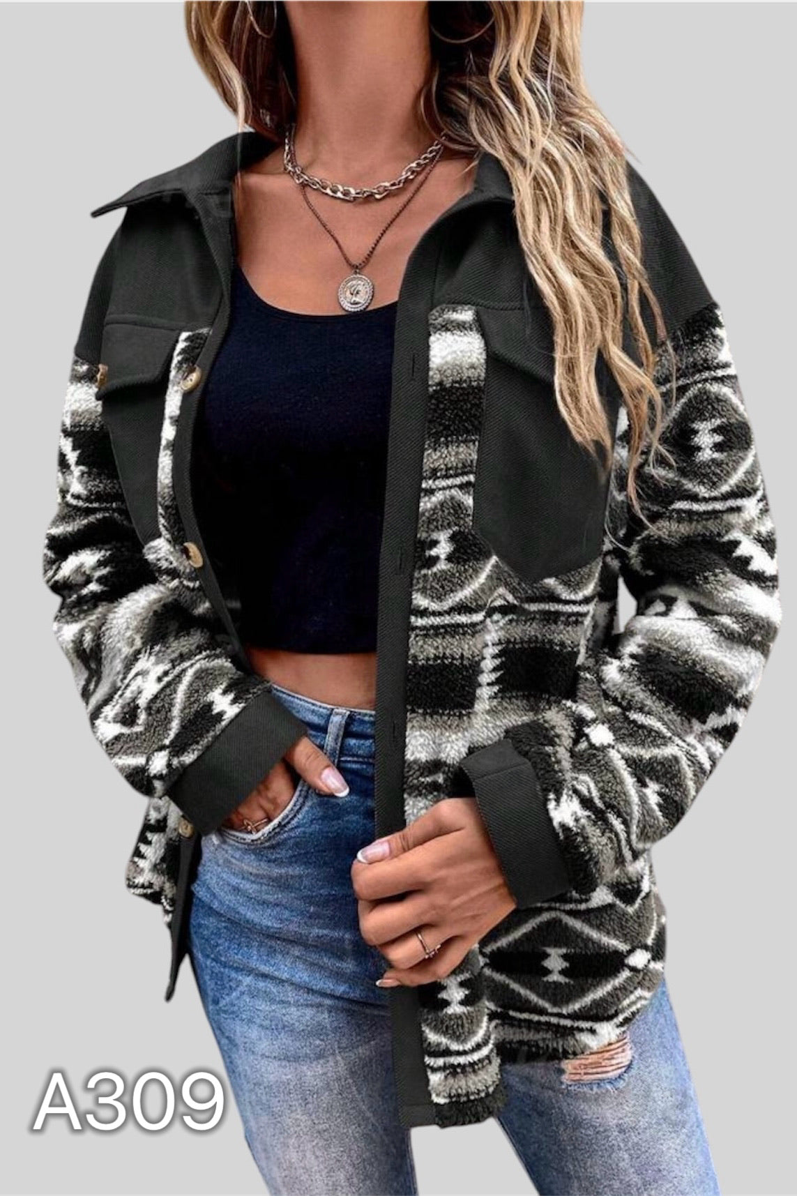 A309 - Chaqueta Tipo Camisa