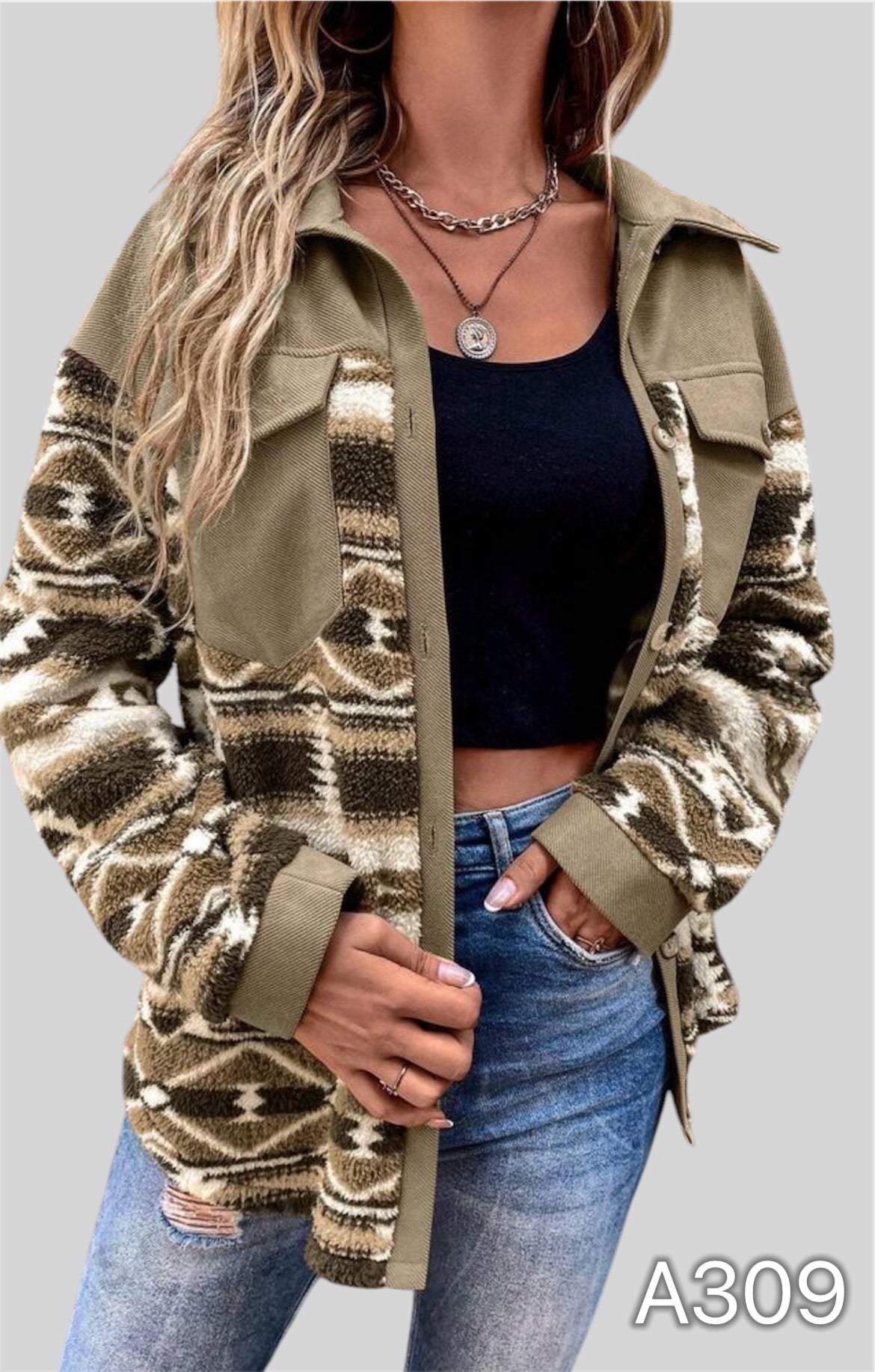A309 - Chaqueta Tipo Camisa