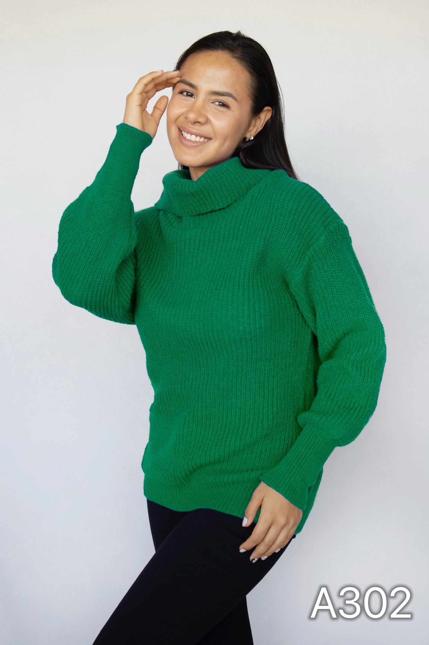 A302 - Sweater de Lana Cuello Tortuga
