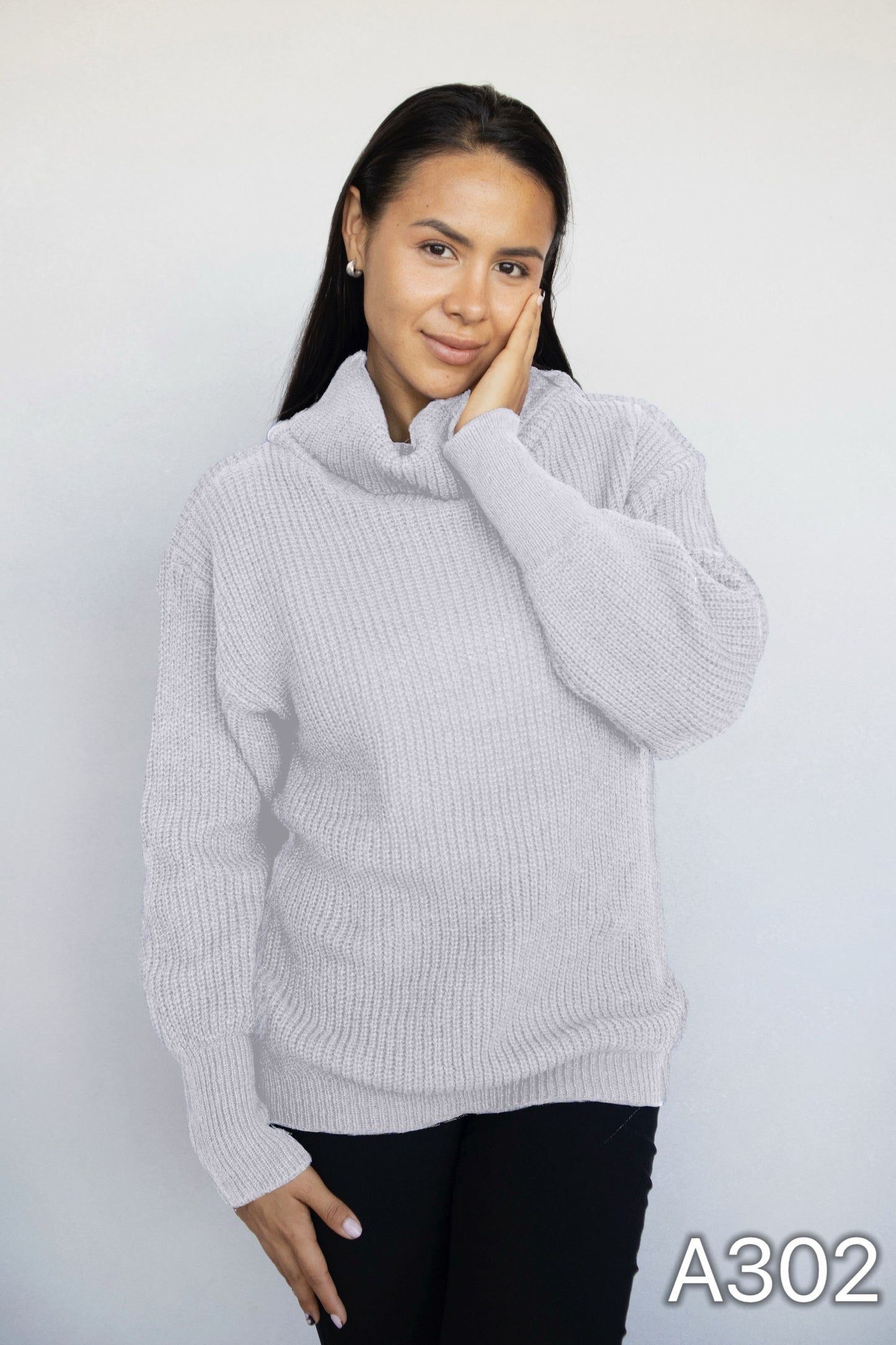 A302 - Sweater de Lana Cuello Tortuga