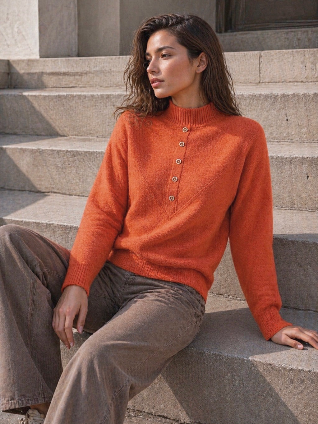 A373- Sweater Bouclé