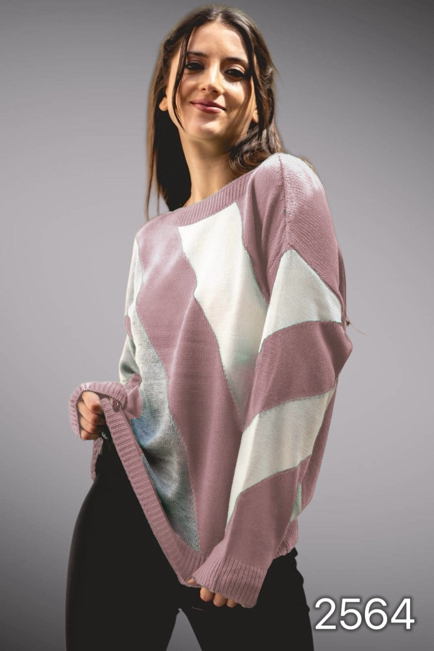 2564 - Sweater Cuello Bote de Lana