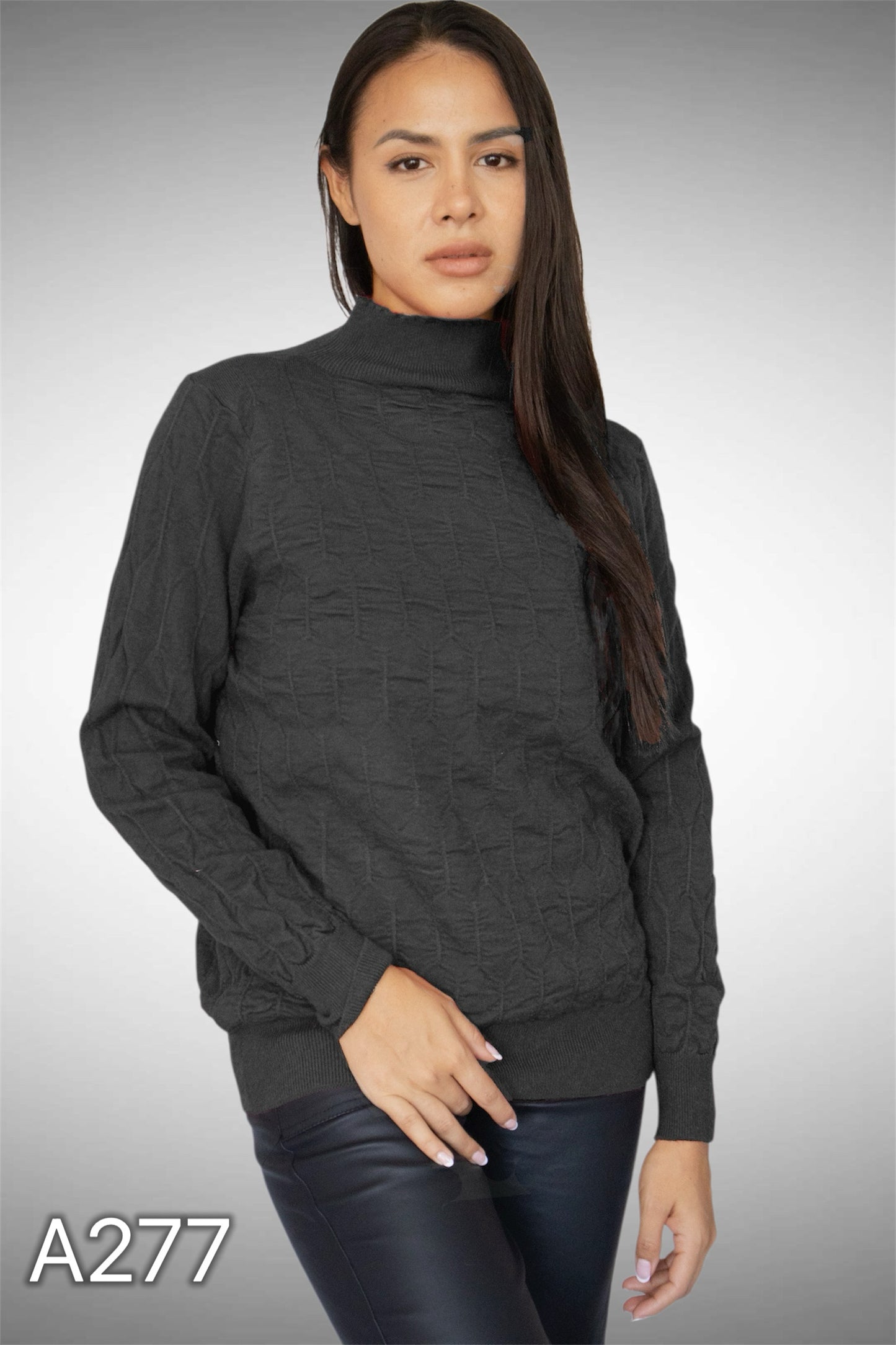 A277 - Sweater de Spandex Medio Cuello