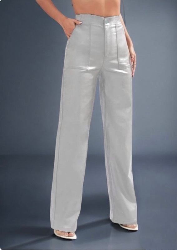 A189 - Pantalón Ecocuero Bota Recta