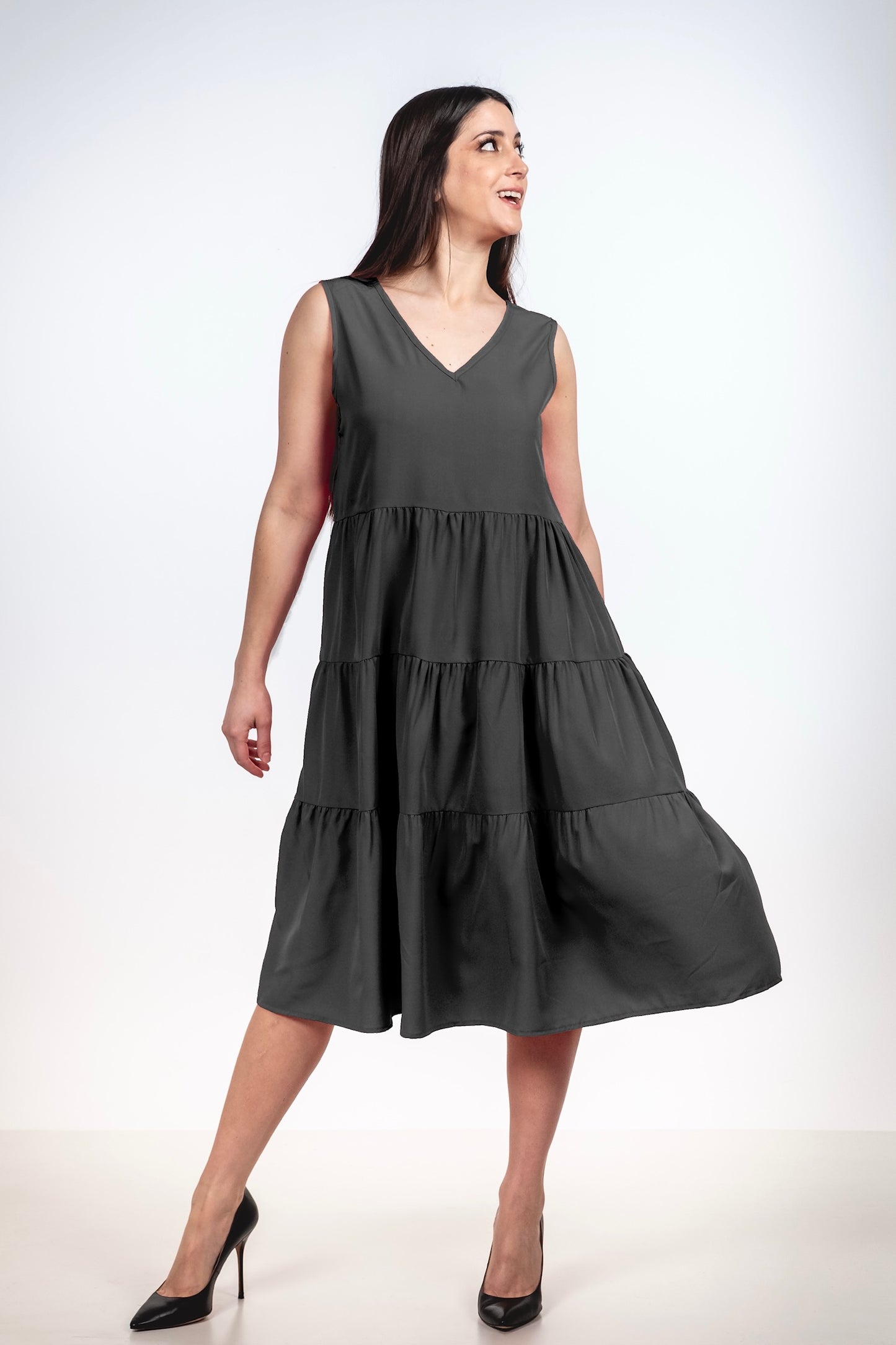 A262 - Vestido Cuello V