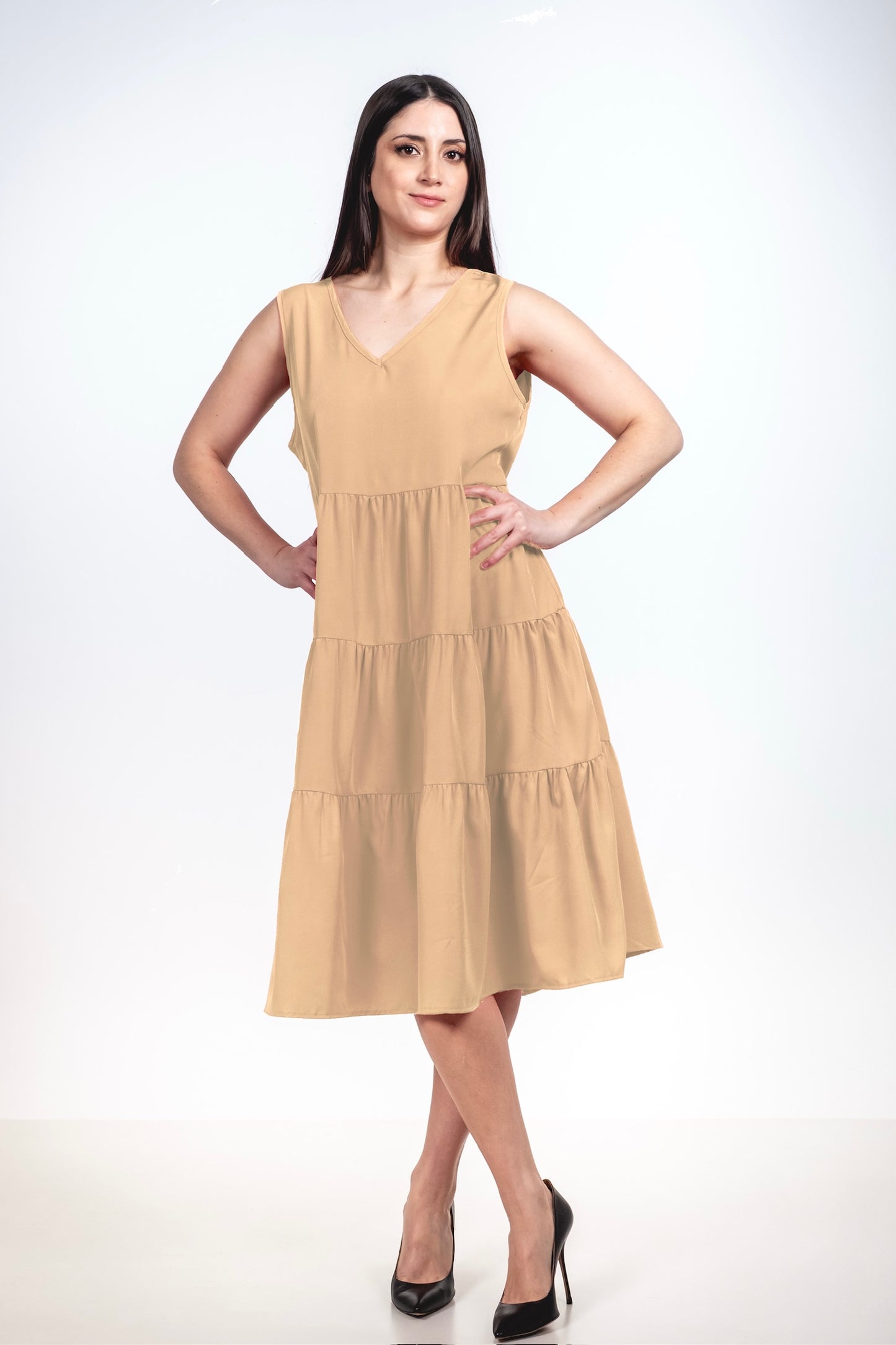 A262 - Vestido Cuello V