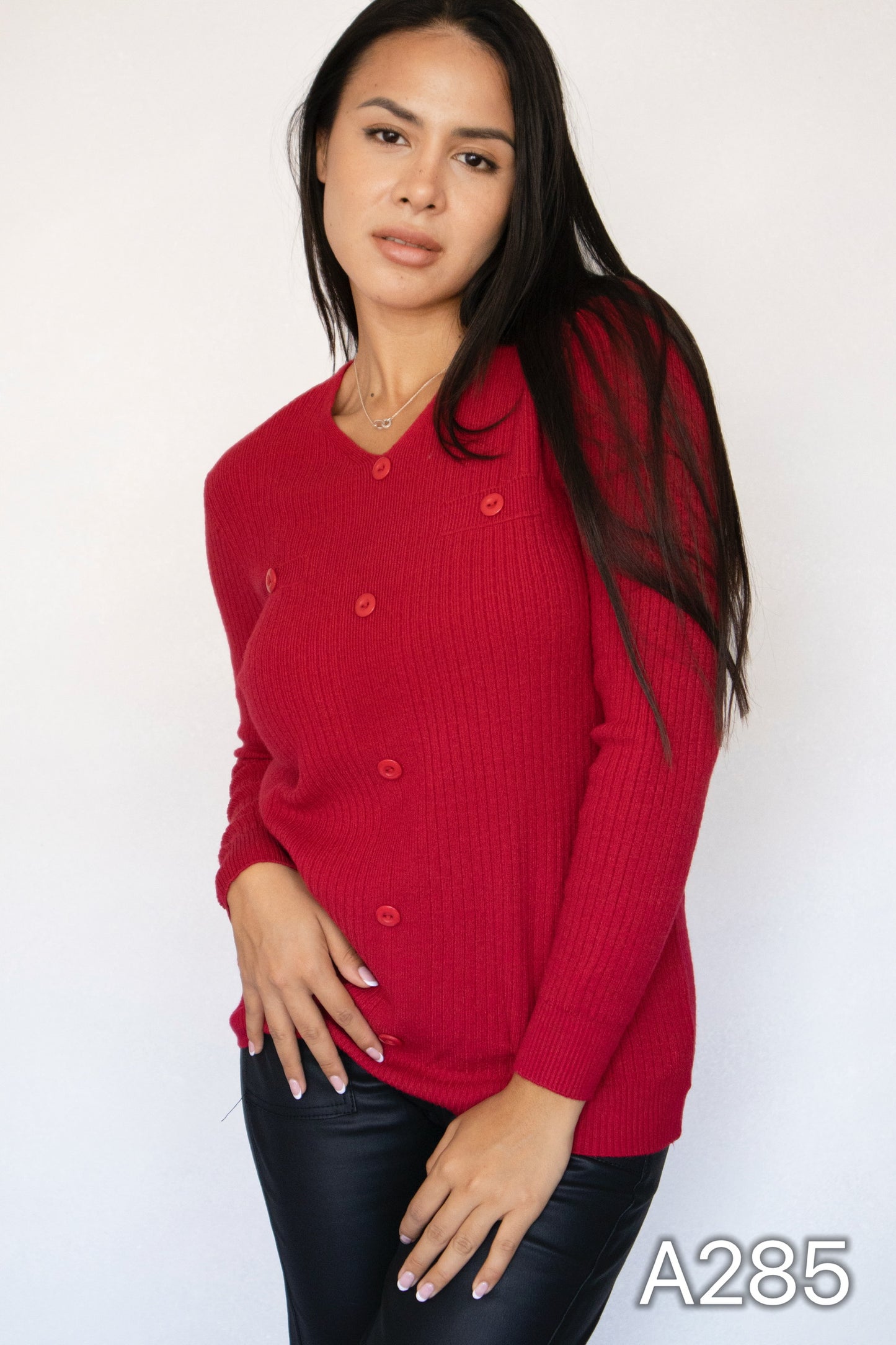 A285 - Sweater de Spandex Cuello