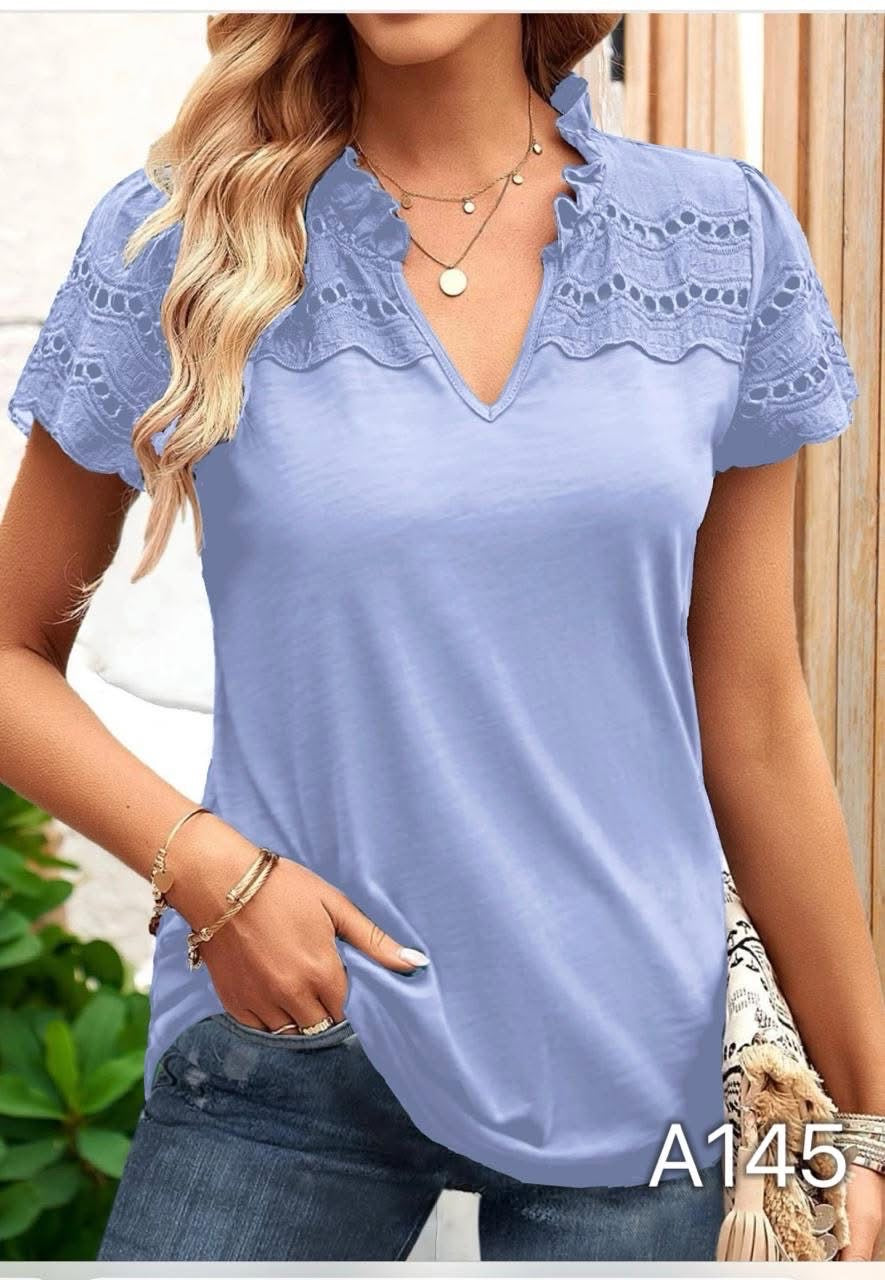 A145 - Polera Cuello V