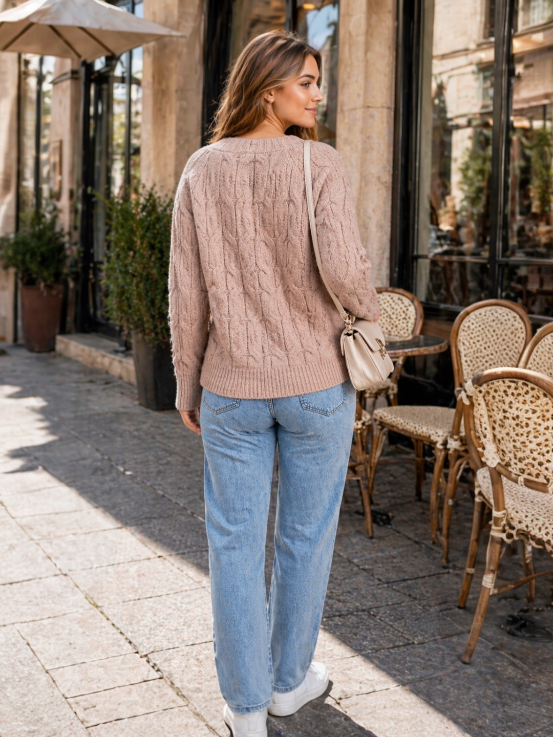 A338-Chaleco Trenza