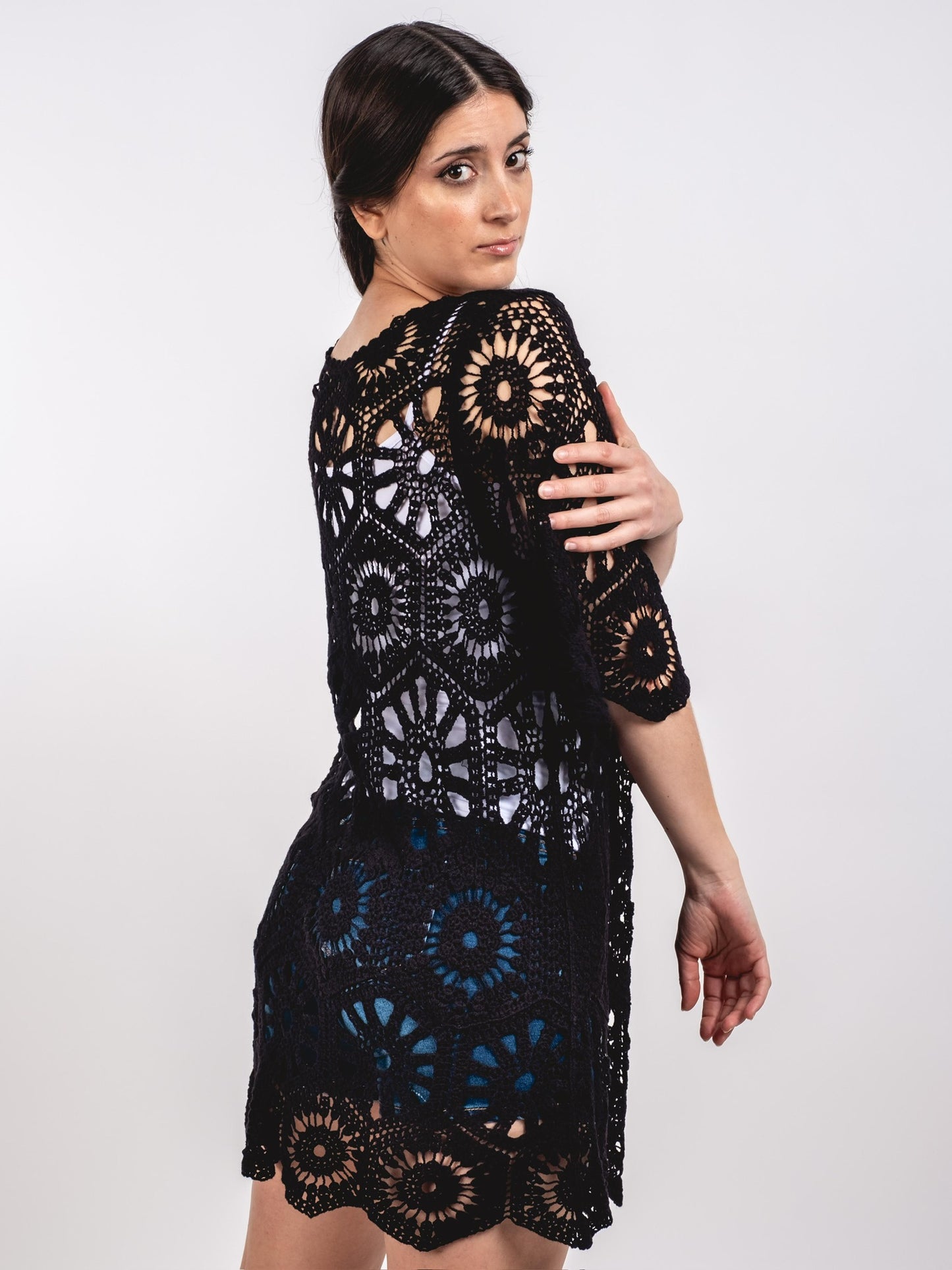 A219 - Tapado de Macramé Largo