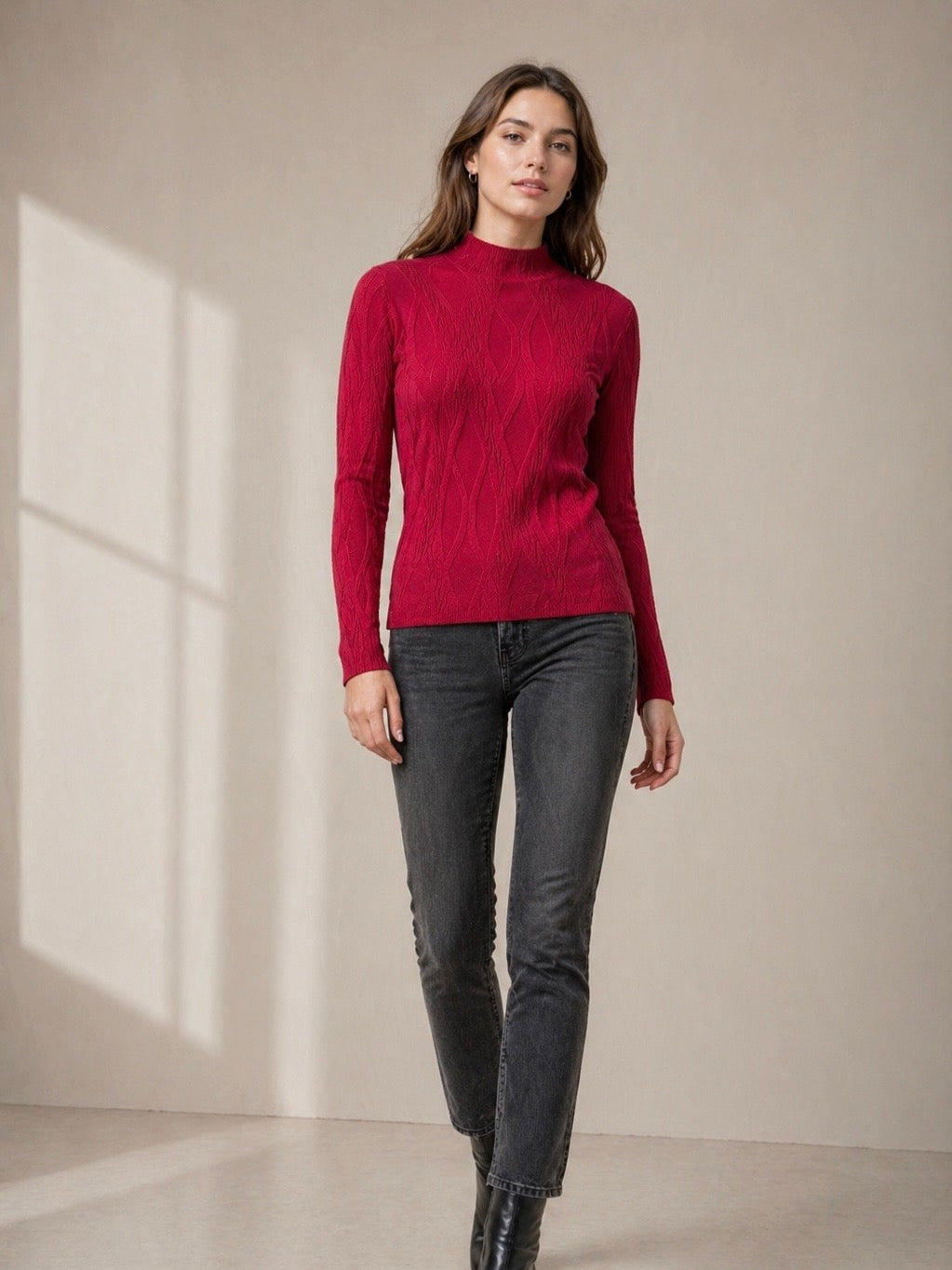 A305 - Sweater Medio Cuello
