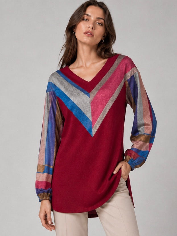 2511- Polera Lanilla Estampada