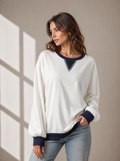A413- Polera Bicolor