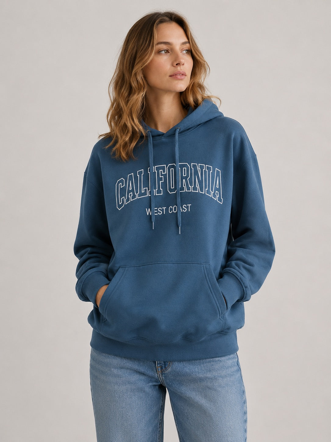 A292 - Polerón con Gorro y Bolsillo  Canguro