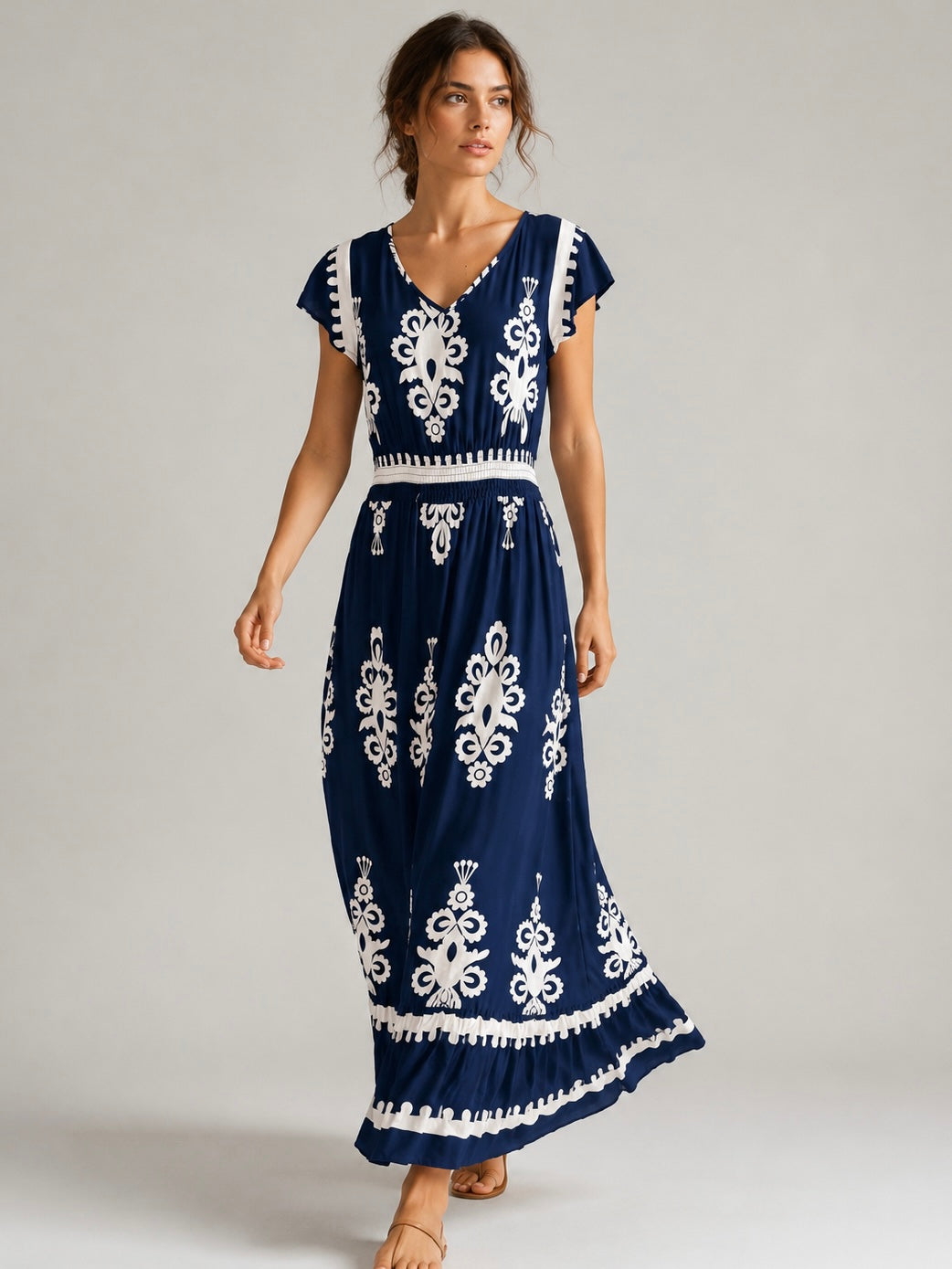A369- Vestido Largo Estampado