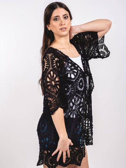 A219 - Tapado de Macramé Largo