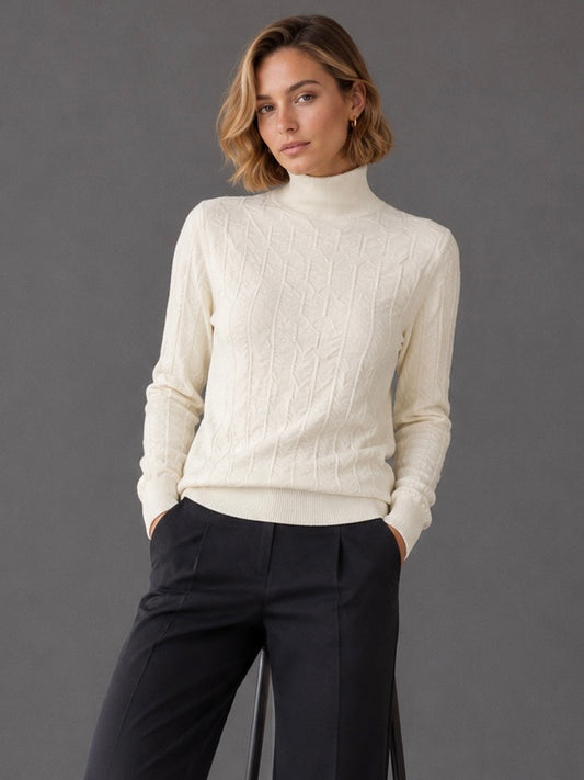 A277 - Sweater de Spandex Medio Cuello