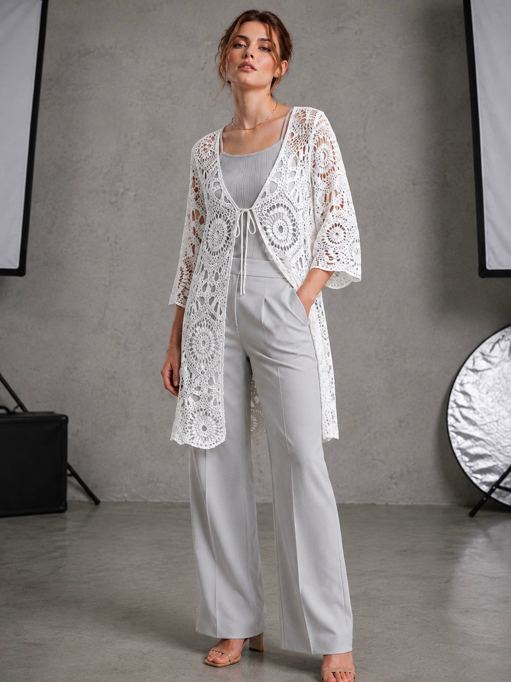 A219 - Tapado de Macramé Largo