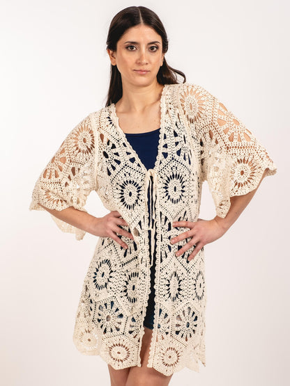 A219 - Tapado de Macramé Largo
