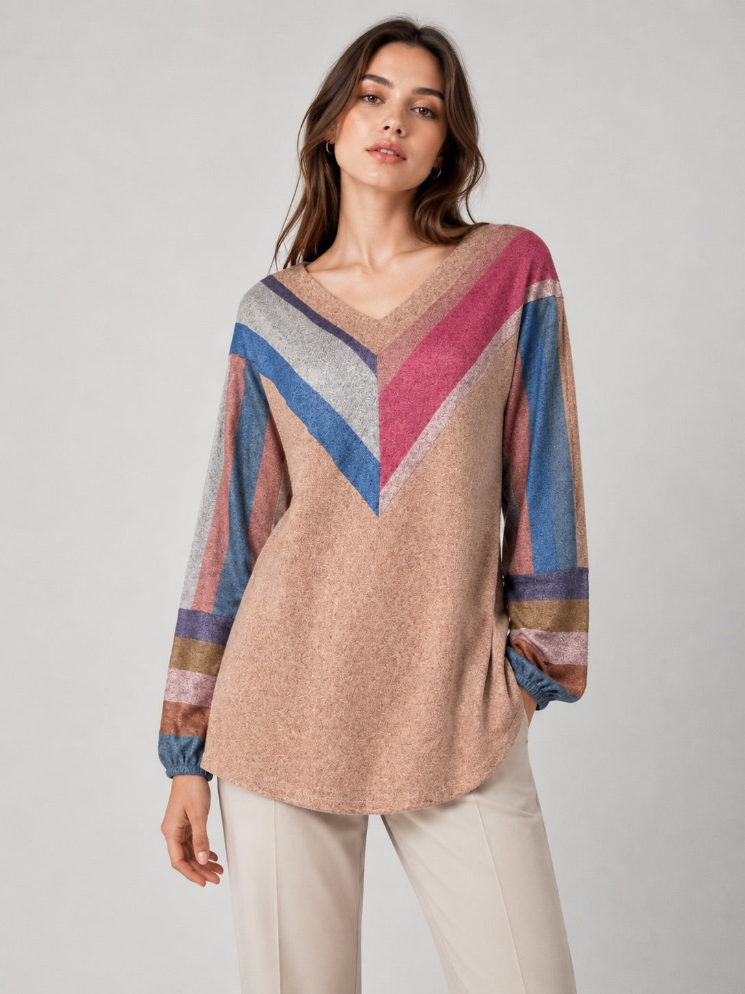 2511- Polera Lanilla Estampada