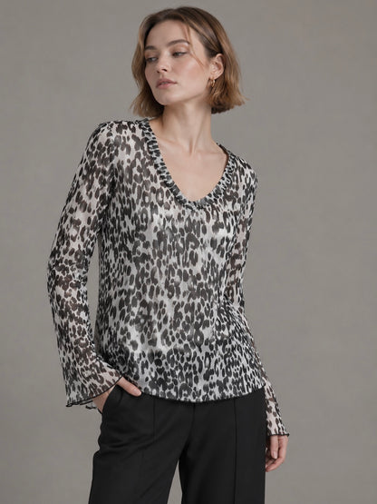 A395- Polera  Animal Print
