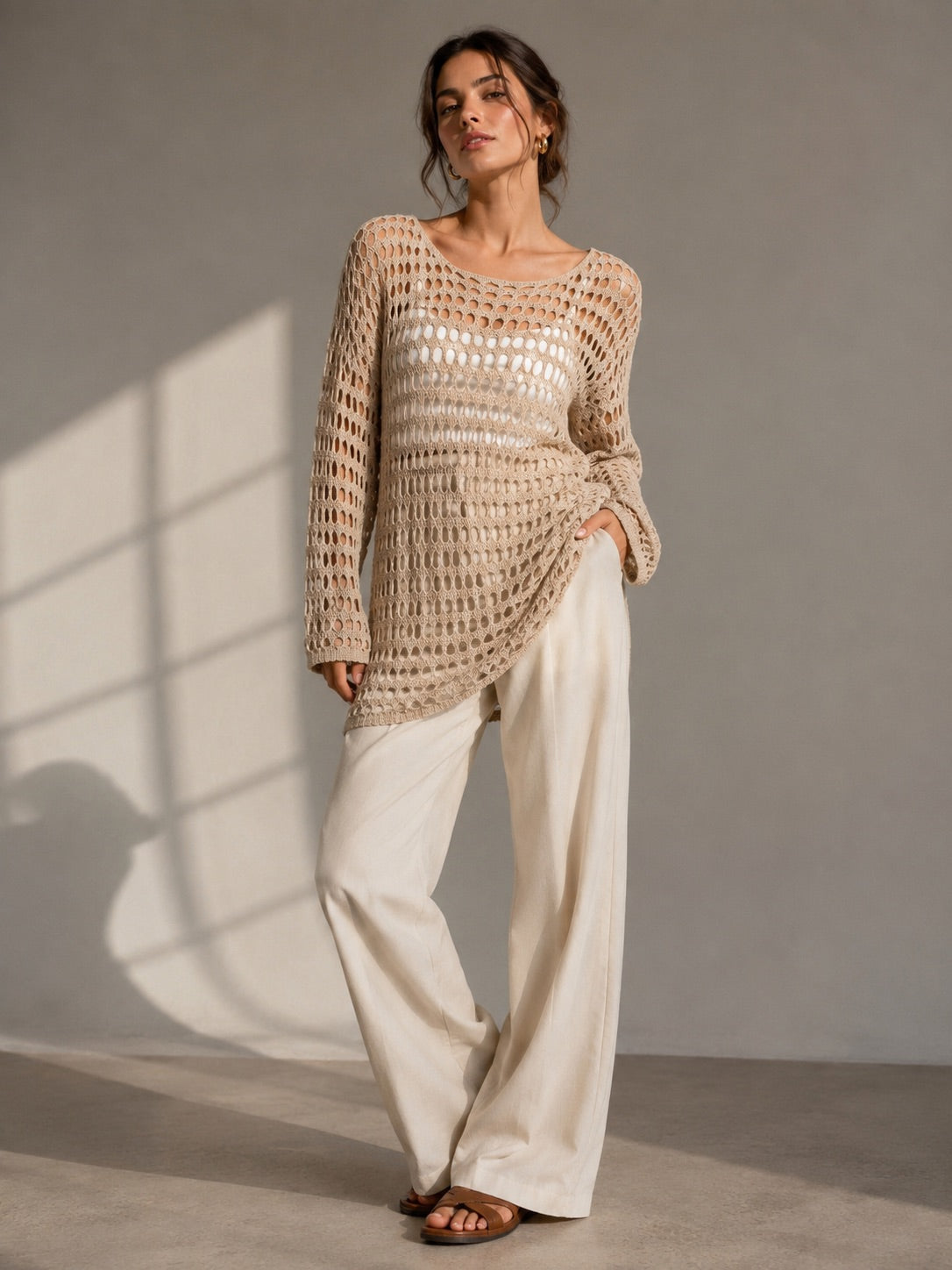 A249 -Sweater Calado de hilo