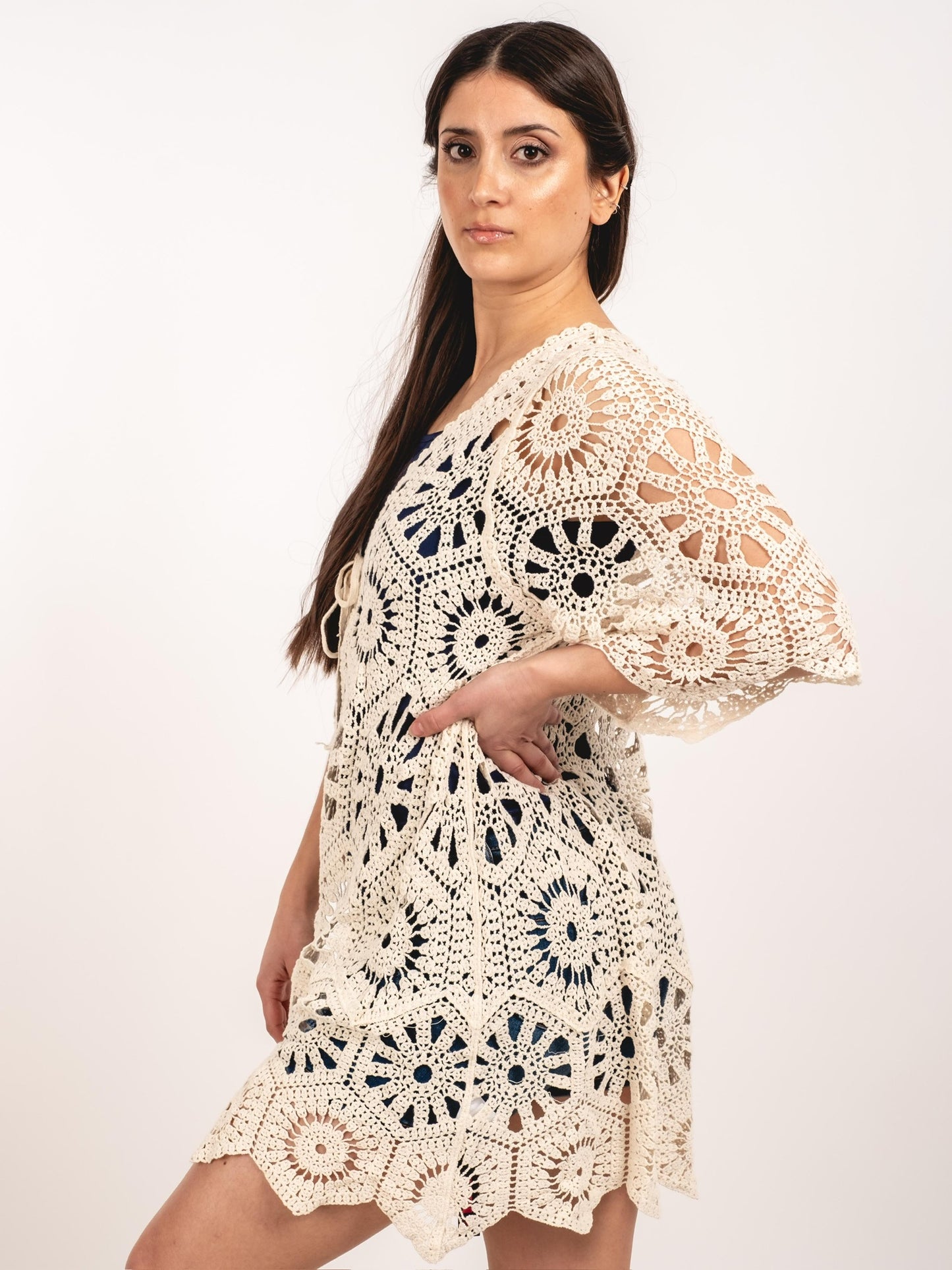 A219 - Tapado de Macramé Largo