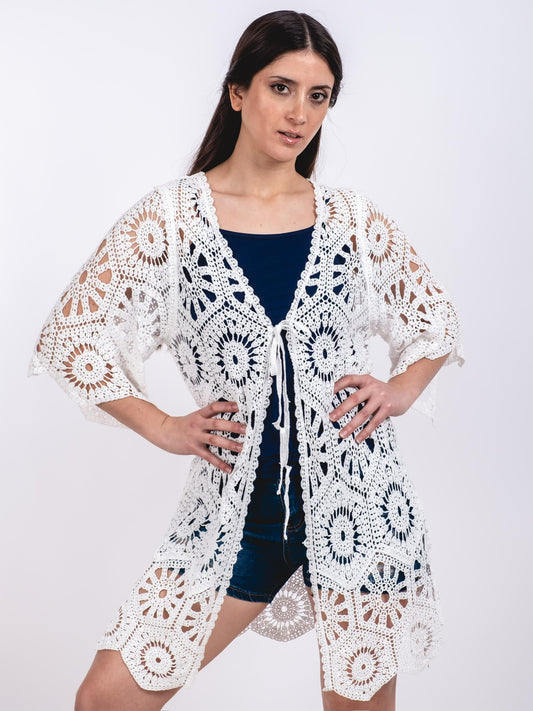 A219 - Tapado de Macramé Largo