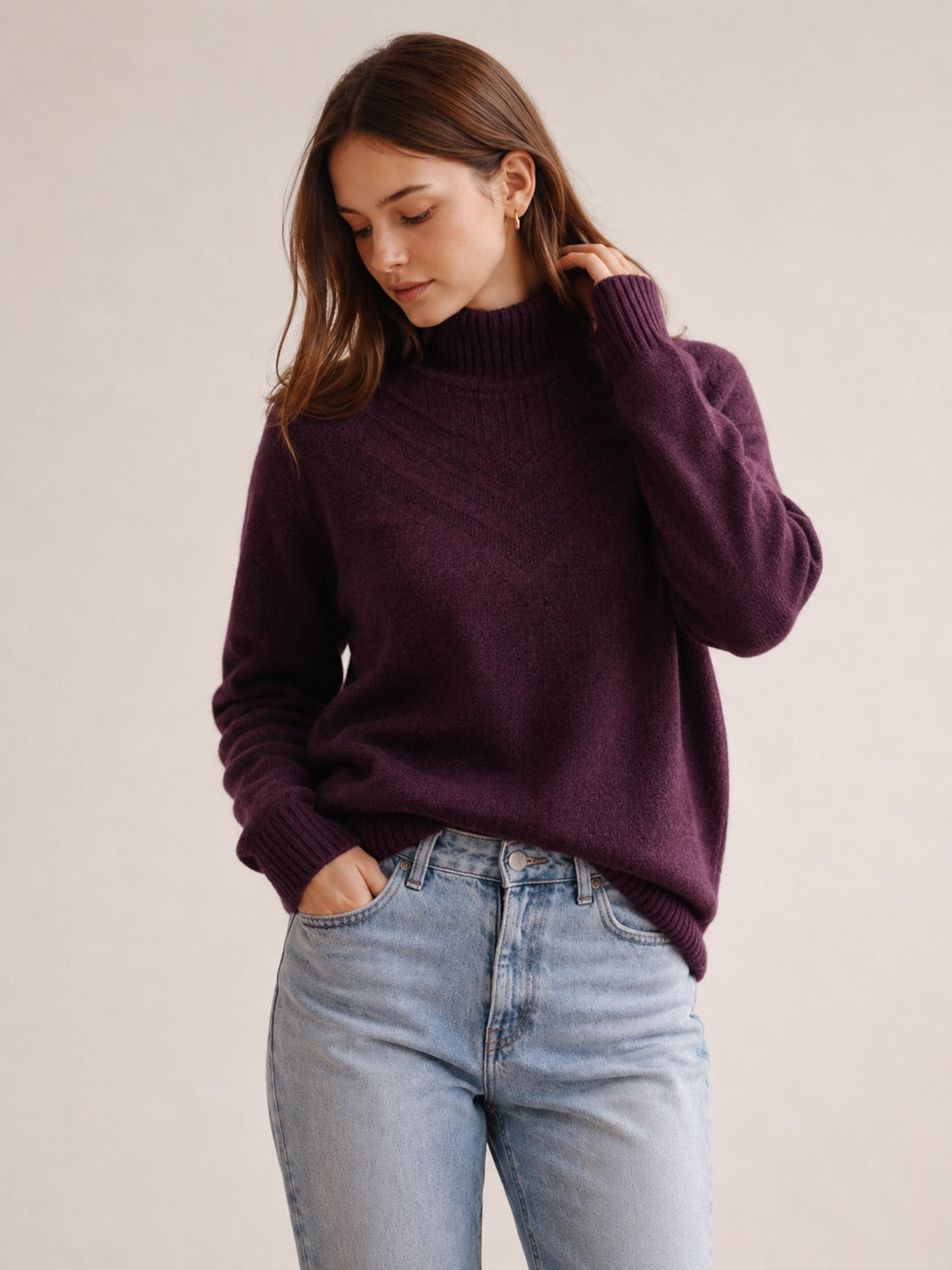 A375- Sweater Bouclé