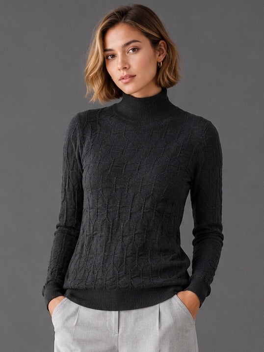 A277 - Sweater de Spandex Medio Cuello