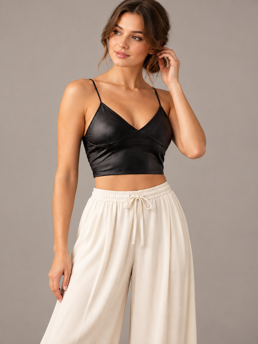 A143- Polera Crop Metalizadab