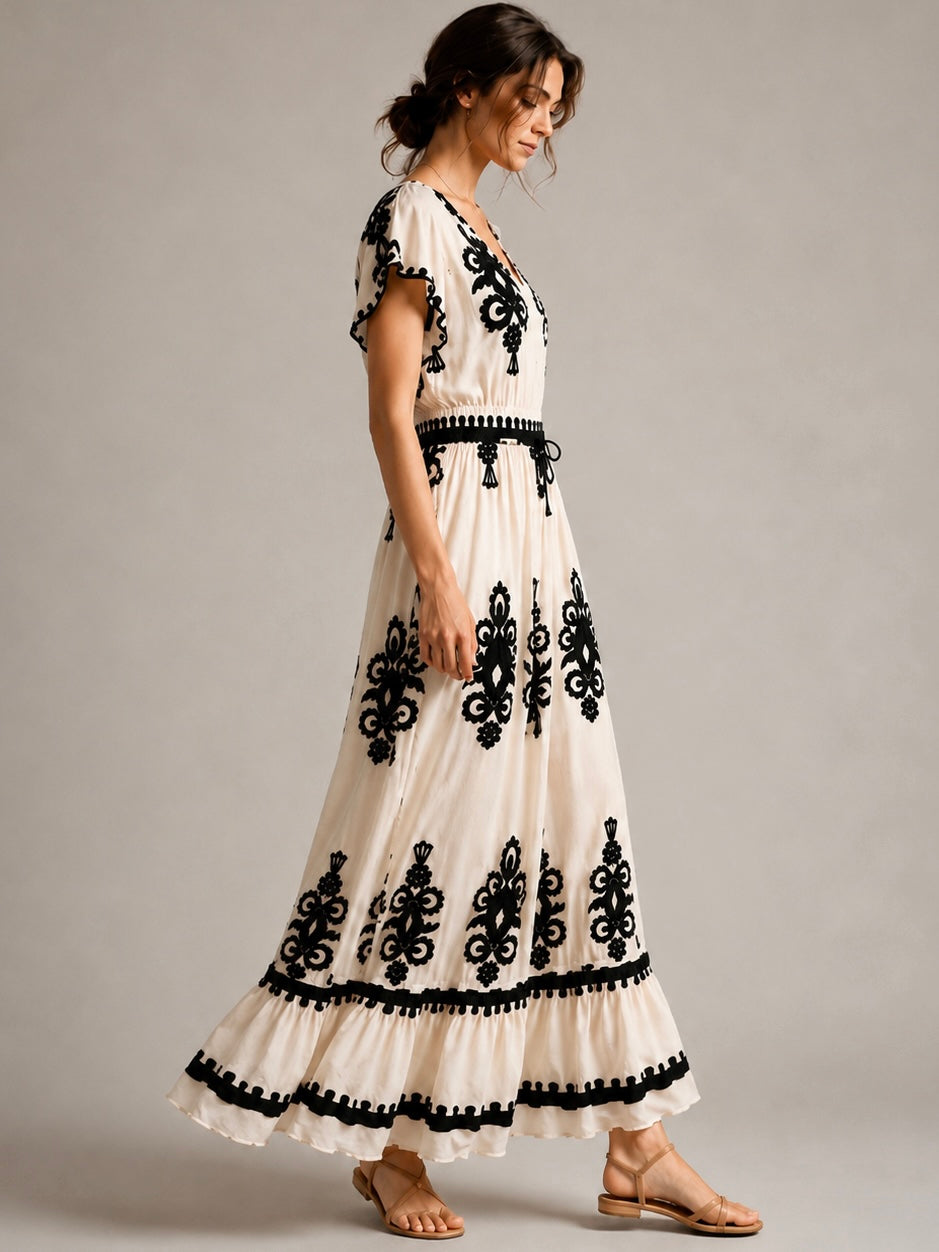 A369- Vestido Largo Estampado