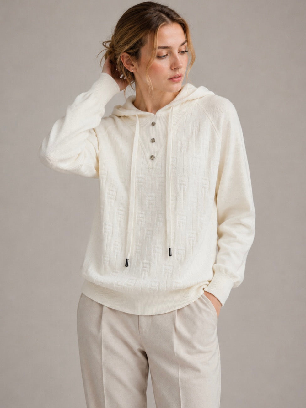 A346- Sweater con Gorro