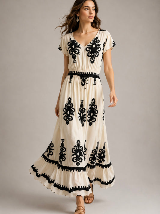 A369- Vestido Largo Estampado