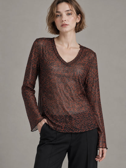 A395- Polera  Animal Print