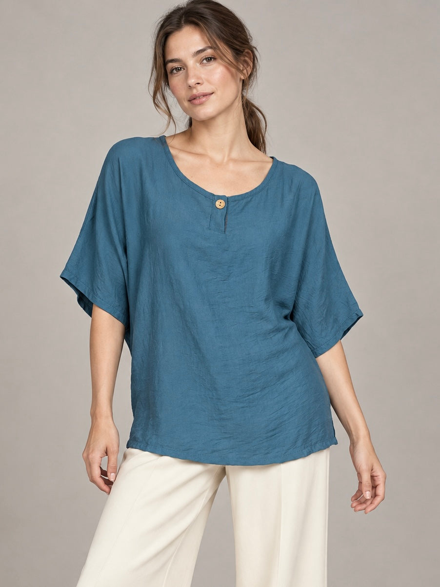 A452- Polera holgada estilo murciélago