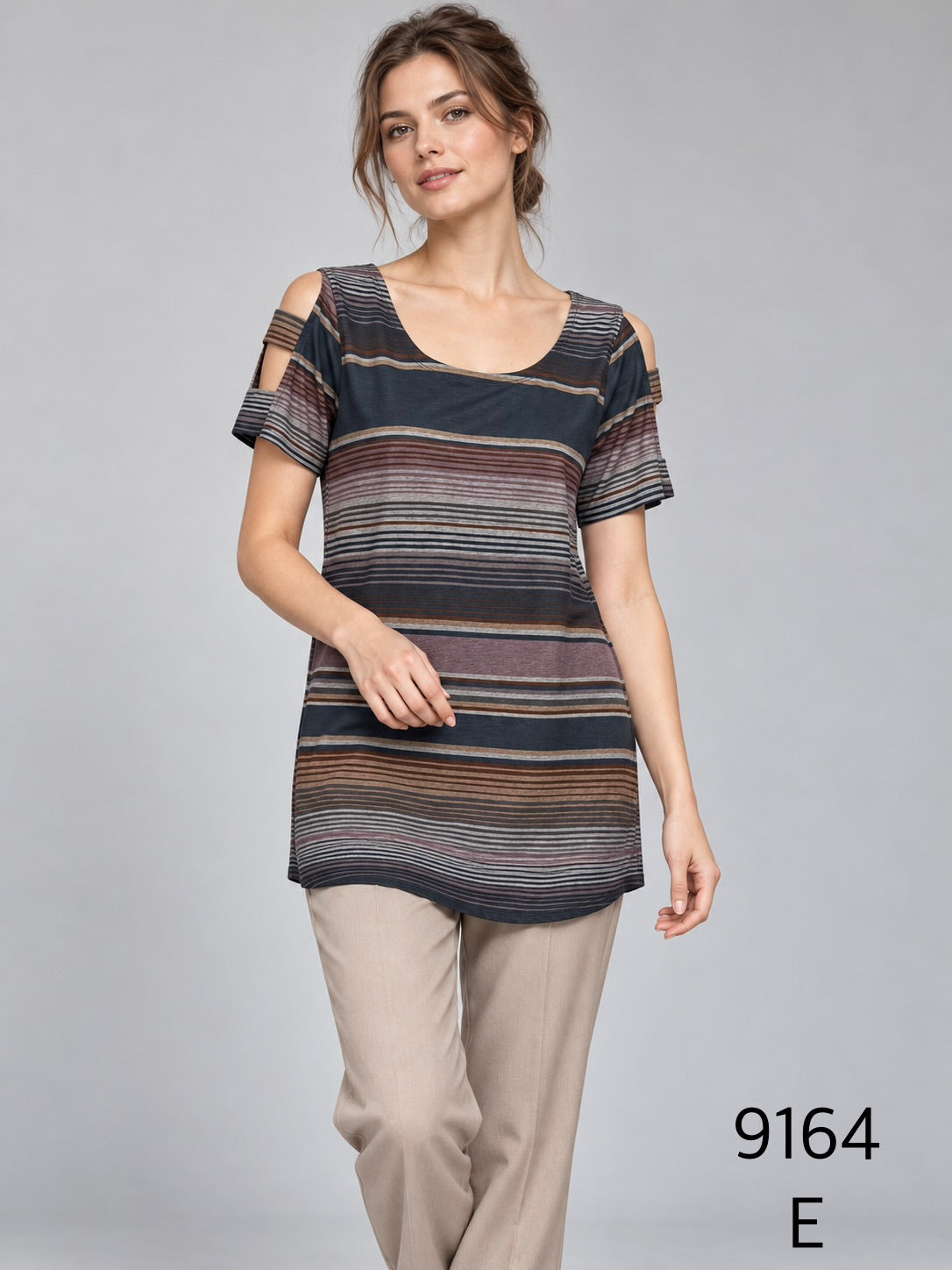 9164- Polera a Rayas
