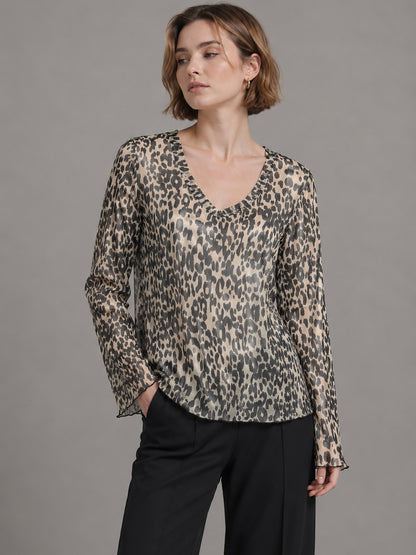 A395- Polera  Animal Print