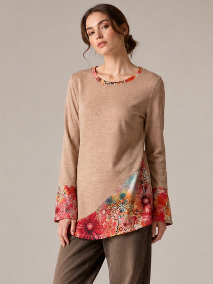 2461- Polera Lanilla Estampada