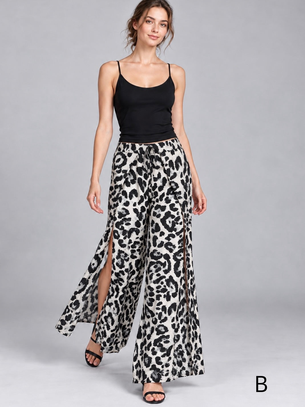 A474- Pantalón Palazzo Animal Print