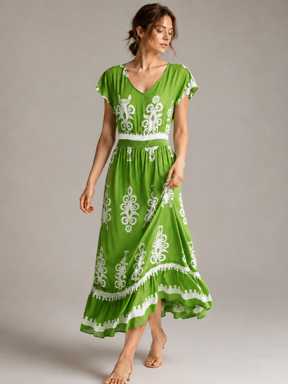 A369- Vestido Largo Estampado