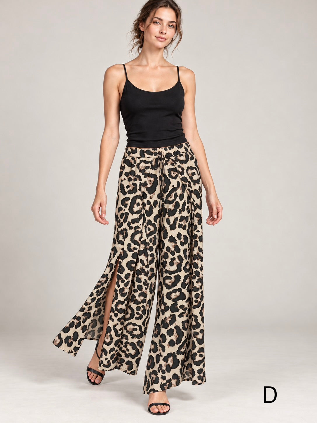A474- Pantalón Palazzo Animal Print