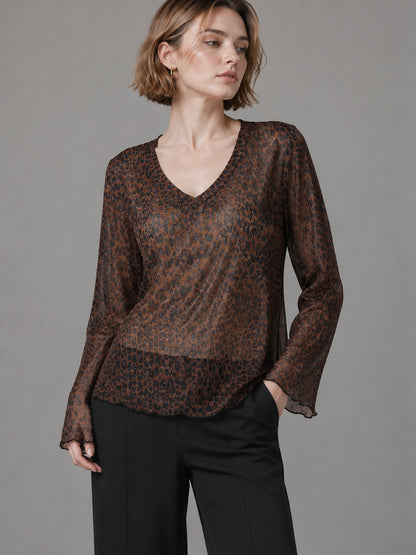 A395- Polera  Animal Print