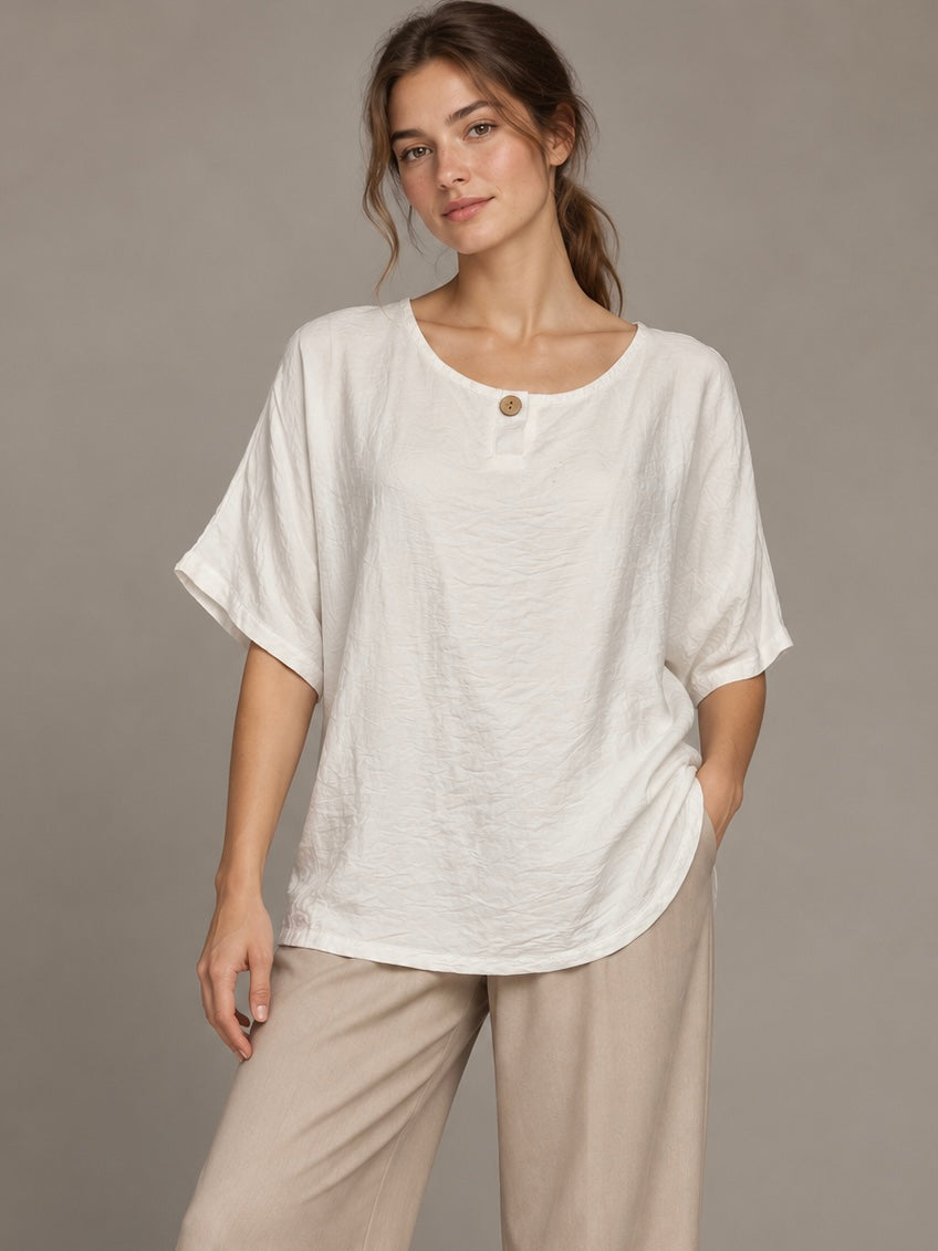 A452- Polera holgada estilo murciélago