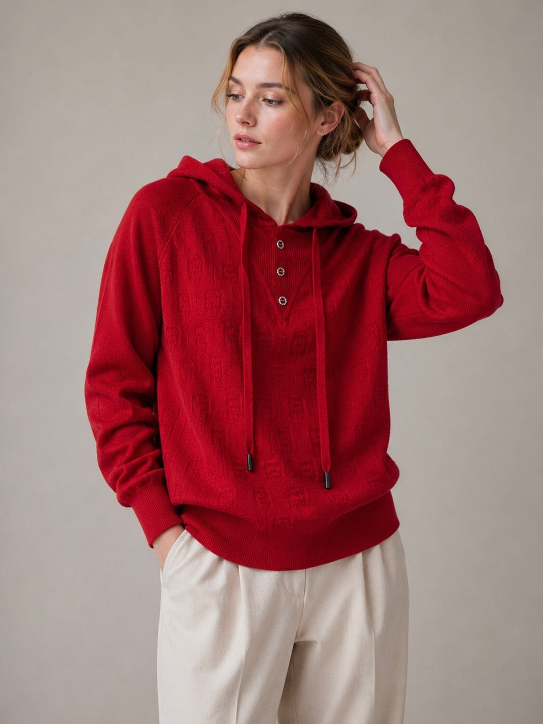 A346- Sweater con Gorro